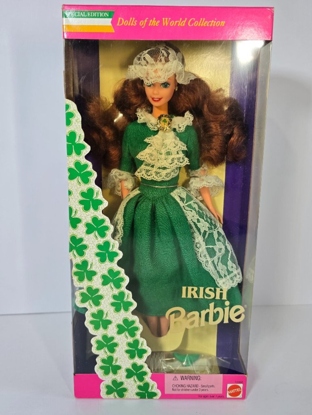 1994 Barbie Dolls Of The World Irish Barbie Ireland #12998 New In Box Read